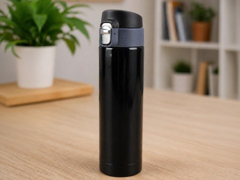 Termos kubek termiczny 400ml do kawy z ustnikiem szczelny do szkoły pracy