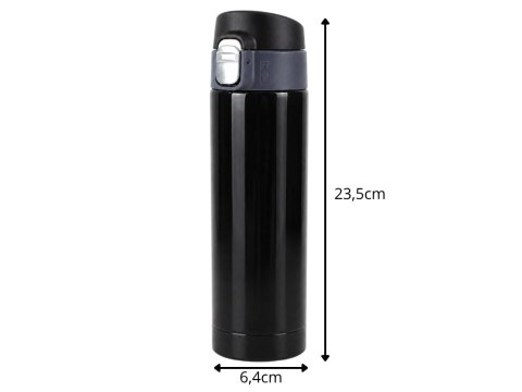 Termos kubek termiczny 400ml do kawy z ustnikiem szczelny do szkoły pracy