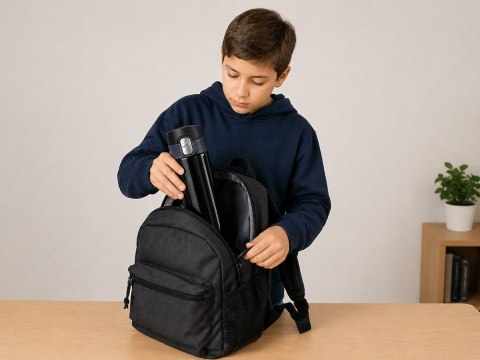 Termos kubek termiczny 400ml do kawy z ustnikiem szczelny do szkoły pracy