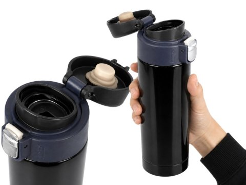 Termos kubek termiczny 400ml do kawy z ustnikiem szczelny do szkoły pracy