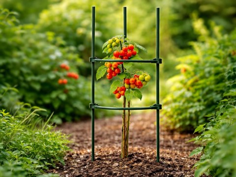Tyczka podpora do roślin trójkątna 60 cm stabilna ogród działka DIVODV