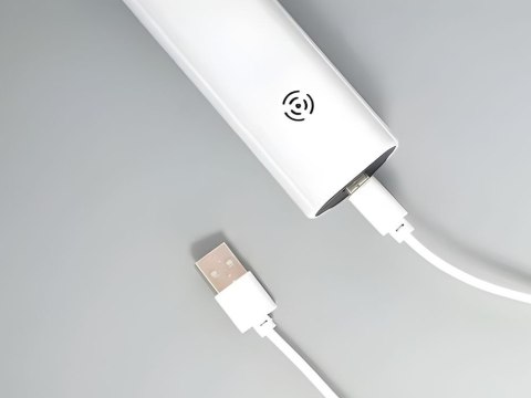 Aspirator do nosa dla dzieci odciągacz katar elektryczny usb 4 końcówki