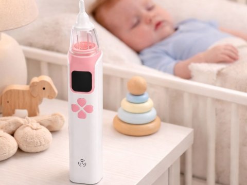 Aspirator do nosa dla dzieci odciągacz katar elektryczny usb 4 końcówki