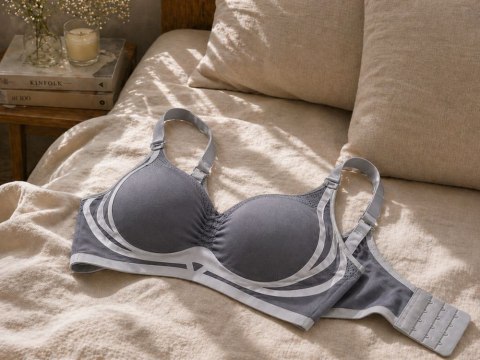 Biustonosz sportowy damski push up modelujący bezszwowy wkładki rozmiar 2xl
