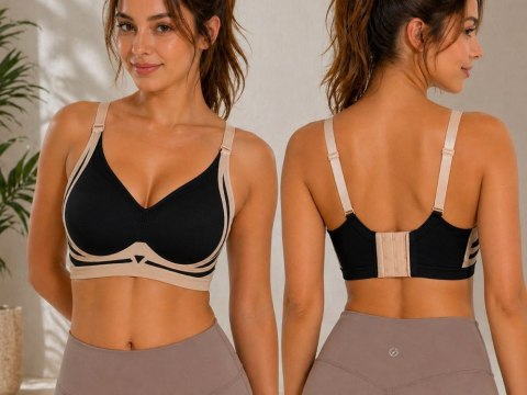 Biustonosz sportowy damski push up modelujący bezszwowy wkładki rozmiar l