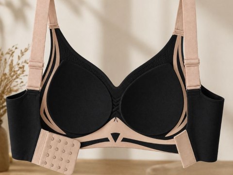 Biustonosz sportowy damski push up modelujący bezszwowy wkładki rozmiar m