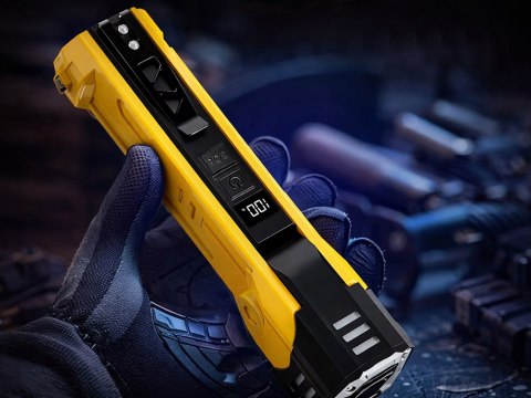 Lampa warsztatowa latar led cob akumulatorowa z magnesem hak mocna
