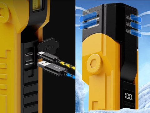 Lampa warsztatowa latar led cob akumulatorowa z magnesem hak mocna