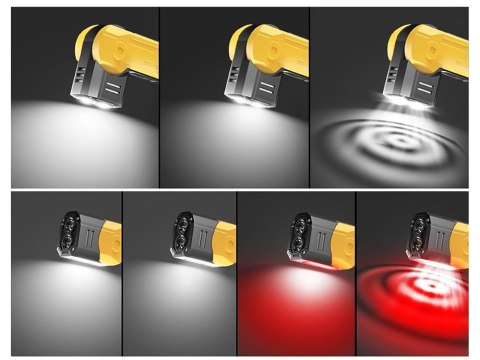 Lampa warsztatowa latar led cob akumulatorowa z magnesem hak mocna