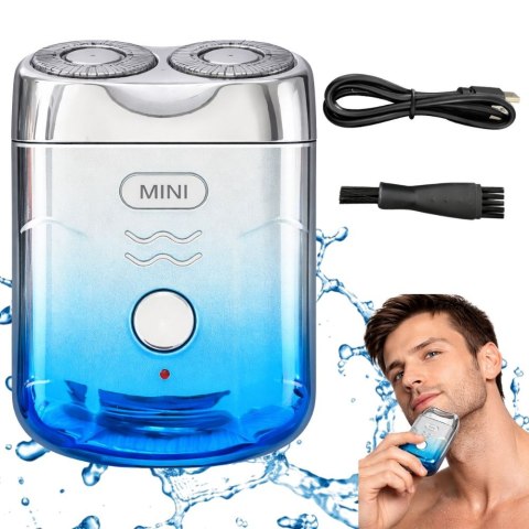 Mini golarka usb trymer maszynka kieszonkowa do brody twarzy dla mężczyzn