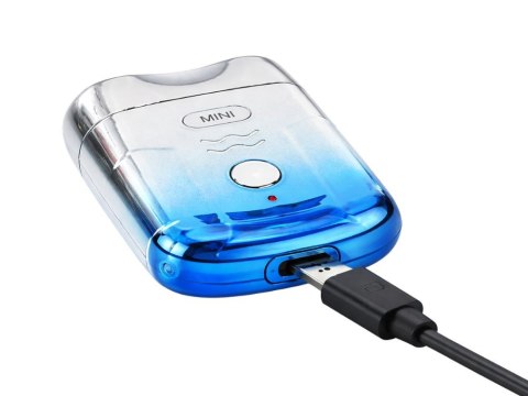 Mini golarka usb trymer maszynka kieszonkowa do brody twarzy dla mężczyzn