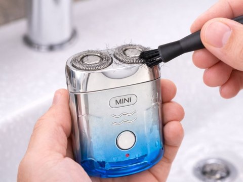 Mini golarka usb trymer maszynka kieszonkowa do brody twarzy dla mężczyzn