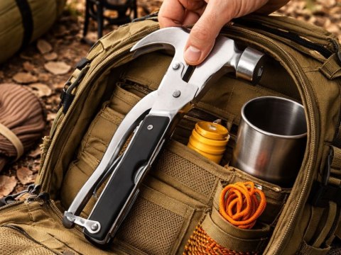 Młotek wielofunkcyjny 18w1 multitool narzędzie survival młotek piła obcęgi