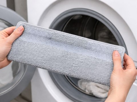 Mop płaski z mikrofibrą wyciskaczem teleskopowy obrotowy chłonny do podłóg