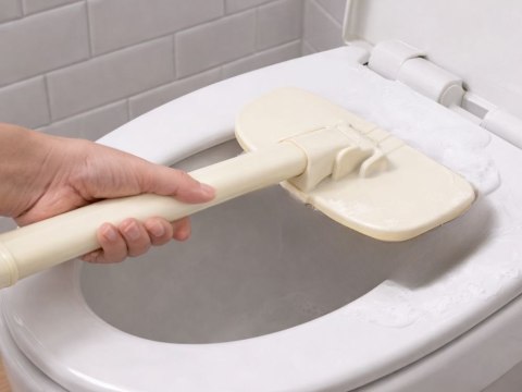 Myjka do czyszczenia z rączką 4 nakładki na rzep wielofunkcyjna do łazienki