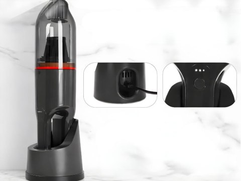 Odkurzacz bezprzewodowy ręczny samochodowy akumulatorowy usb-c