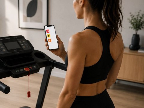 Bieżnia elektryczna treningowa fitness domowa bluetooth 12 km/h 120 kg