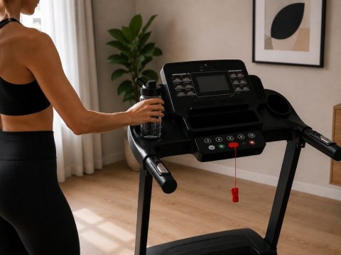 Bieżnia elektryczna treningowa fitness domowa bluetooth 12 km/h 120 kg