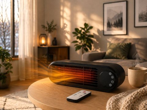 Grzejnik elektryczny farelka termowentylator 1000w z pilotem ogrzewacz
