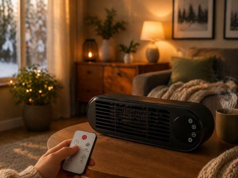 Grzejnik elektryczny farelka termowentylator 1000w z pilotem ogrzewacz