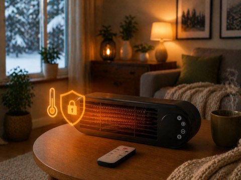 Grzejnik elektryczny farelka termowentylator 1000w z pilotem ogrzewacz