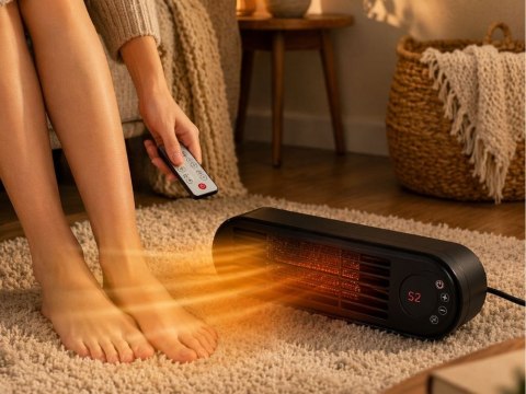 Grzejnik elektryczny farelka termowentylator 1000w z pilotem ogrzewacz