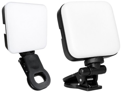 Lampa led rgb mini do foto wideo 150° gwint 1/4'' klips 3000k - 6500k 5,5w
