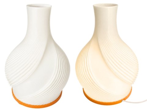 Lampa stołowa led wazon 2w1 dekoracyjna regulacja jasności 3 barwy wewnątrz