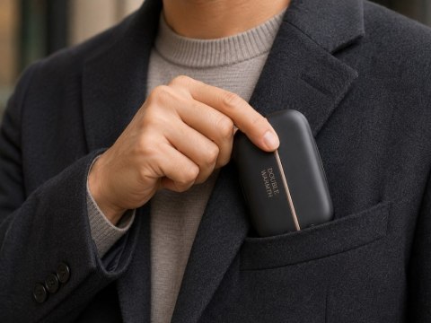 Magnetyczny ogrzewacz elektryczny do rąk dłoni 2w1 usb czarny kieszonkowy