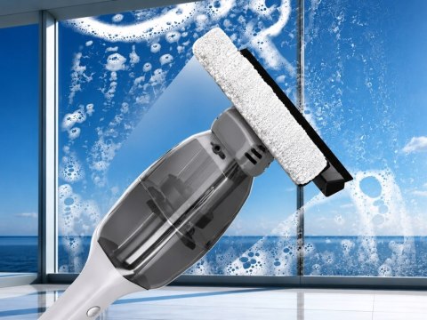 Mop ze spryskiwaczem do podłóg okien bezprzewodowy 2w1 ze ściągaczką wody