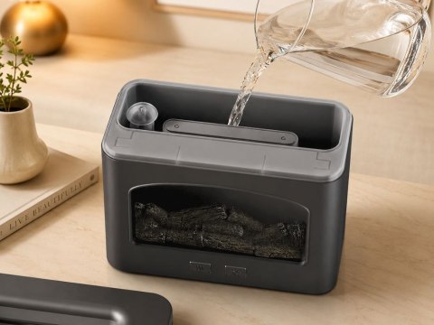 Nawilżacz powietrza kominek led dyfuzor aromaterapia usb efekt płomienia