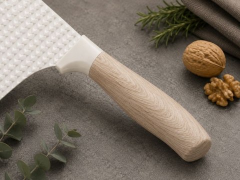 Zestaw noży kuchennych 4 noże nożyczki obieraczka do mięsa warzyw stalowe