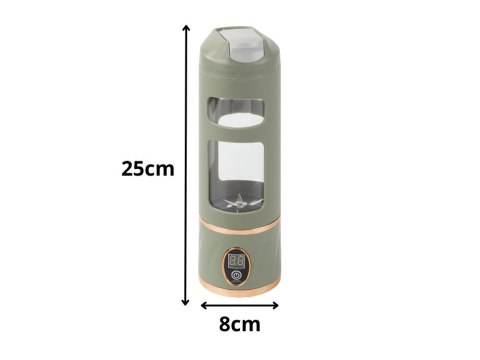 Blender kielichowy bezprzewodowy smoothie kubek mikser 450 ml zielony usb