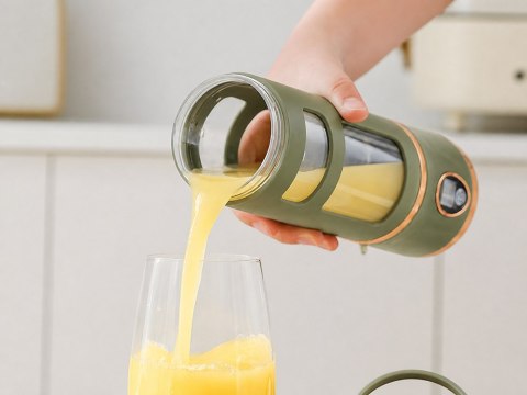 Blender kielichowy bezprzewodowy smoothie kubek mikser 450 ml zielony usb