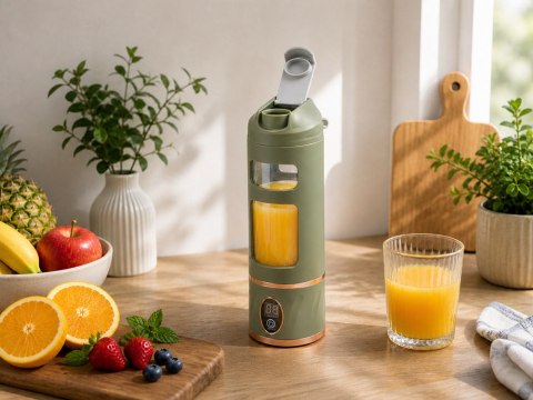 Blender kielichowy bezprzewodowy smoothie kubek mikser 450 ml zielony usb