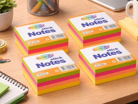 Karteczki samoprzylepne bloczek 400 kartek notesy sticky notes zestaw