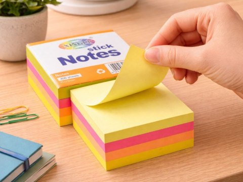 Karteczki samoprzylepne bloczek 400 kartek notesy sticky notes zestaw