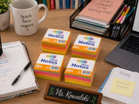 Karteczki samoprzylepne bloczek 400 kartek notesy sticky notes zestaw