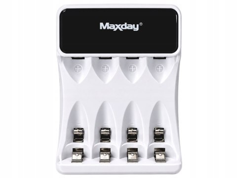 Ładowarka do akumulatorków aa aaa lcd + 4 akumulatorki aa kabel usb-c