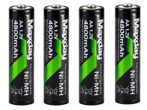 Ładowarka do akumulatorków aa aaa led + 4 akumulatorki aa kabel usb-c
