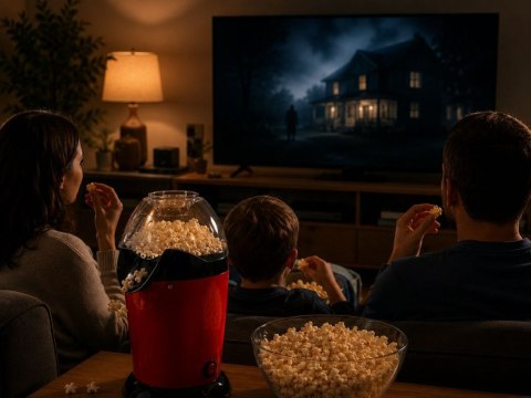 Maszyna do popcornu beztłuszczowa urządzenie do robienia popcornu 1200w