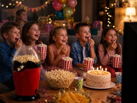 Maszyna do popcornu beztłuszczowa urządzenie do robienia popcornu 1200w