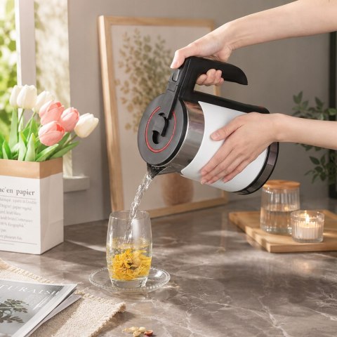 Czajnik elektryczny 2,3l 1500w bezprzewodowy duży cichy mocny biały