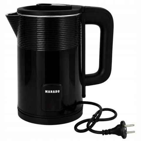 Czajnik elektryczny bezprzewodowy 1,4l 1500w do kawy herbaty cichy czarny