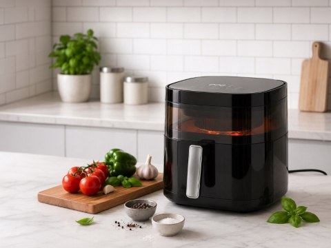 Frytkownica beztłuszczowa air frayer 1200w 4l dotykowy panel 8 programów