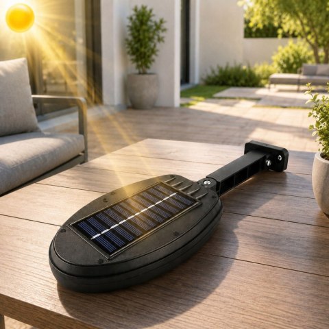 Lampa solarna led cob z czujnikiem ruchu naścienna zewnętrzna ogrodowa