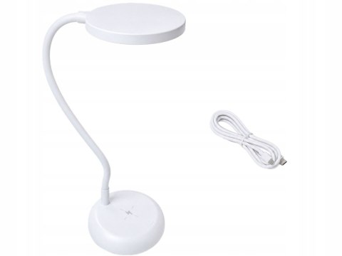 Lampka biurkowa led elastyczna stojąca dotykowa giętka biała szkolna usb-c