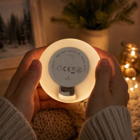 Lampka led bałwanek świąteczna silikon usb 3 tryby do zawieszenia dekoracja