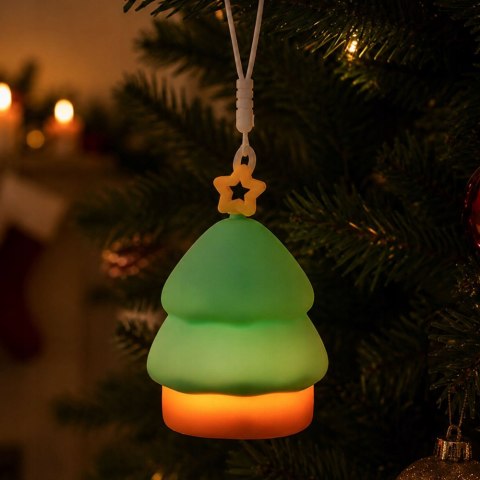 Lampka led choinka świąteczna silikon usb 3 tryby do zawieszenia dekoracja