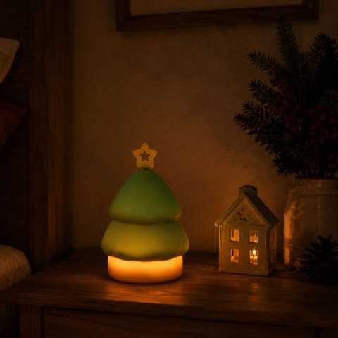Lampka led choinka świąteczna silikon usb 3 tryby do zawieszenia dekoracja